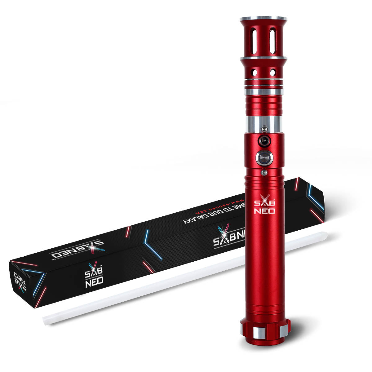 lightsaber sabneo v7 warrior for adultes black color red